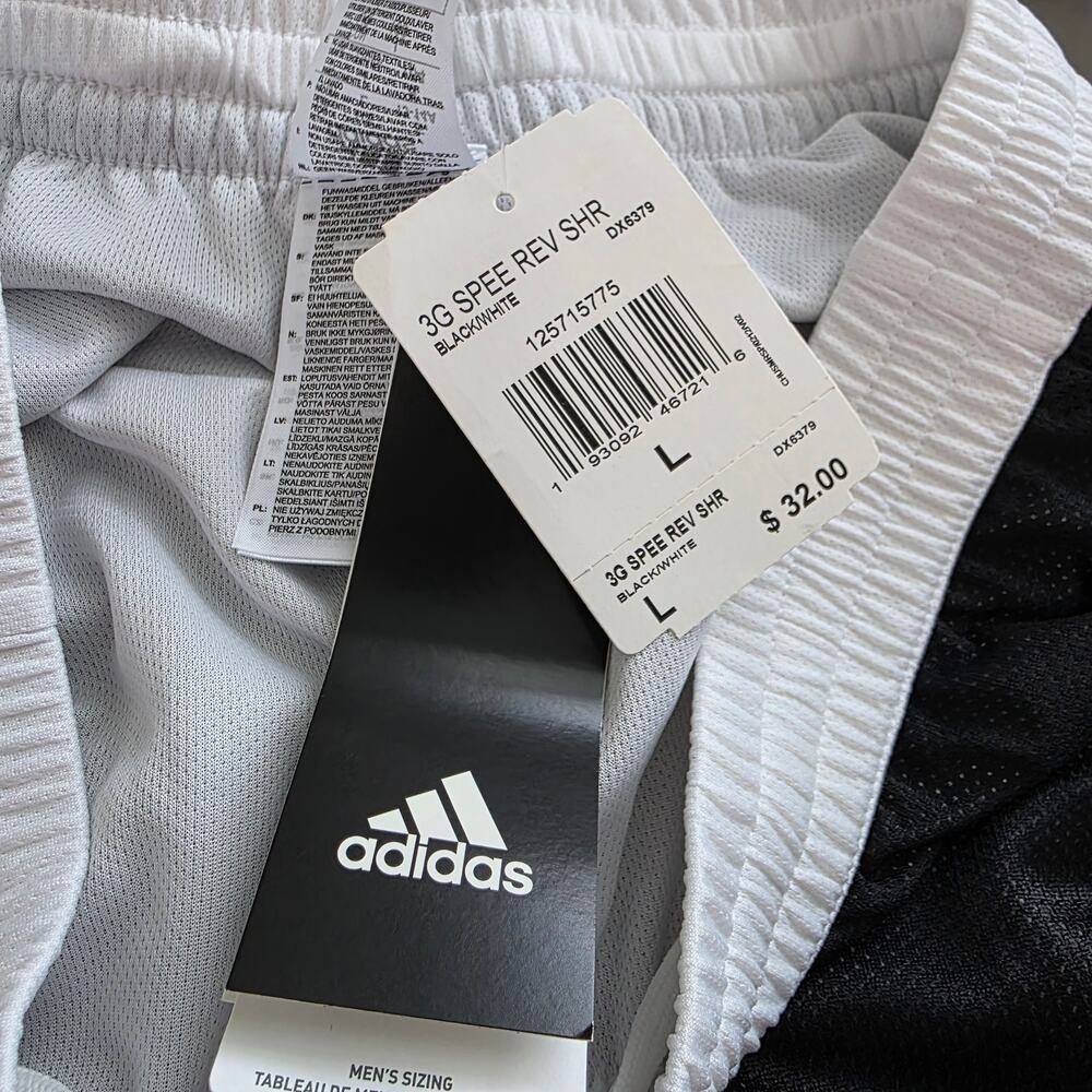 Adidas 3G Speed Reversible Shorts sz L 13/14Y - Picture 3 of 5